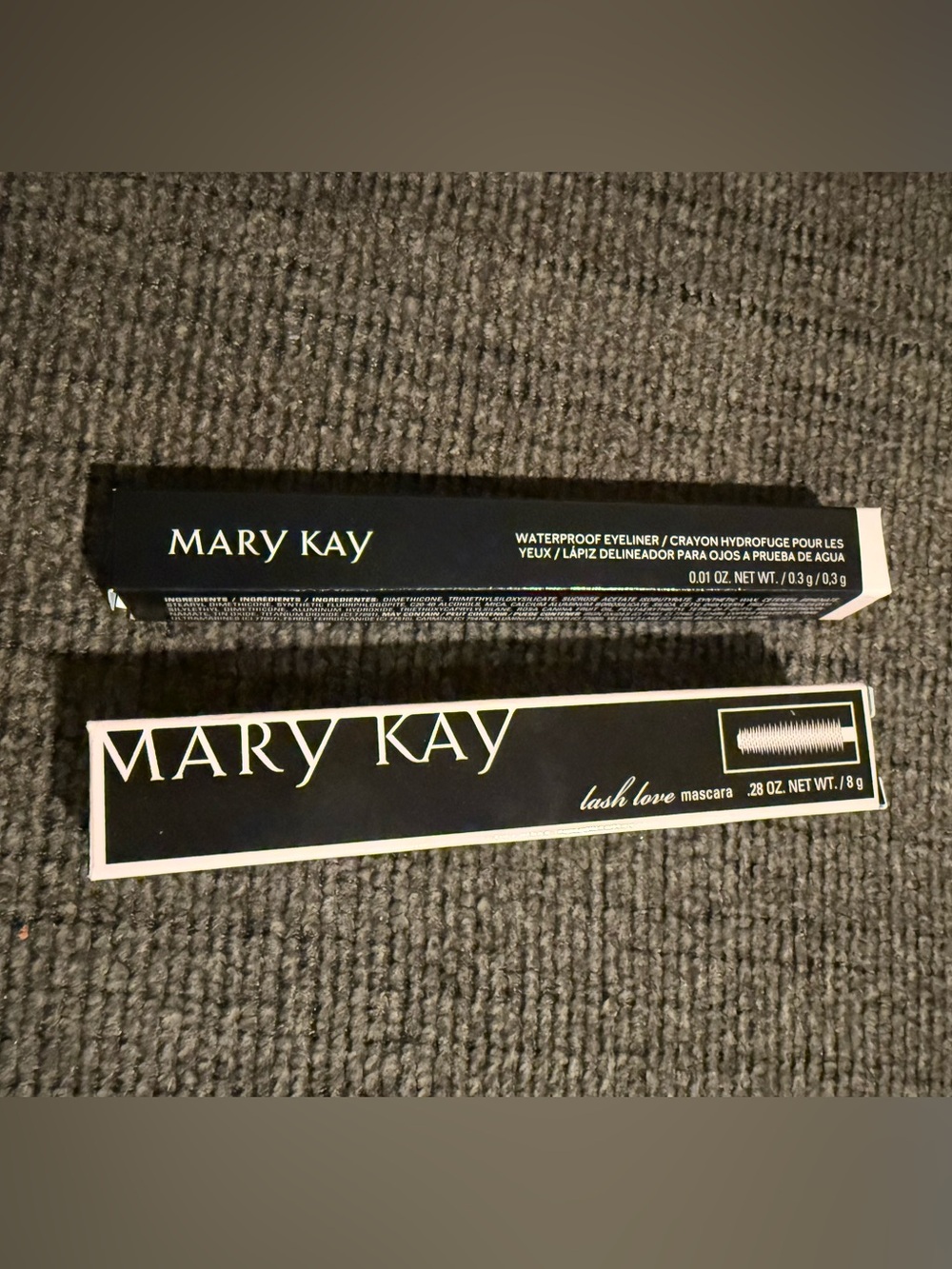 Mary Kay Lash Love Mascara & Waterproof Eyeliner Set - Black Packaging